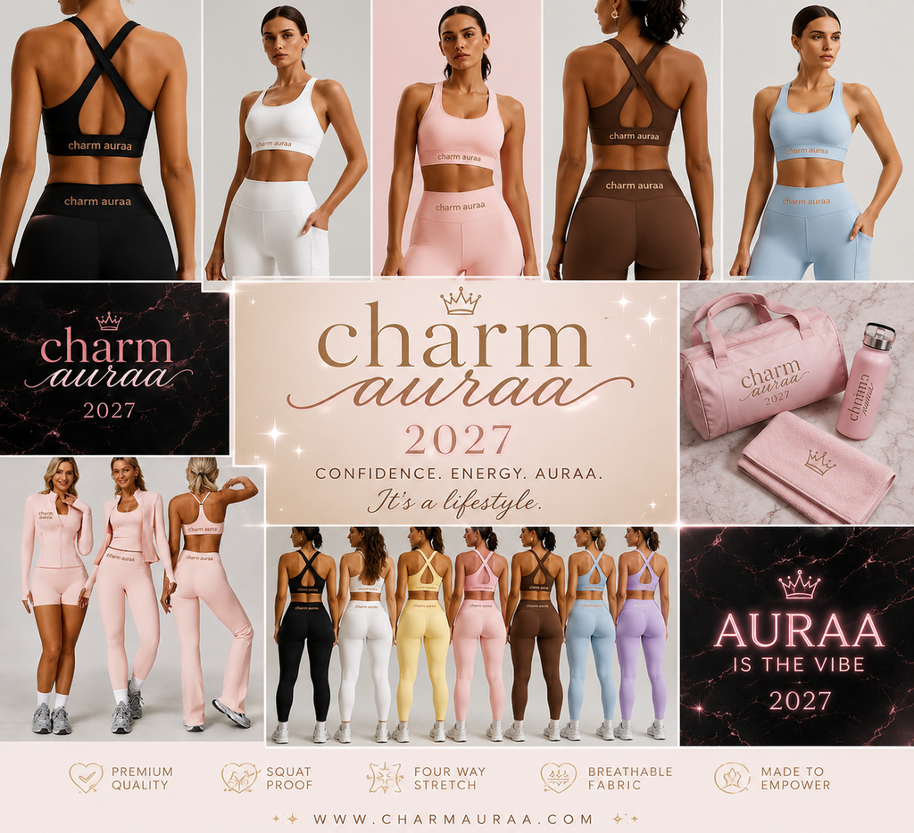Charm auraa 2027 new upcoming yoga/gym set collection